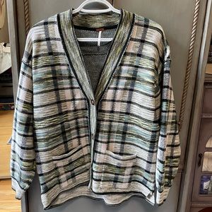 Free People McGregor Plaid Cardigan, M